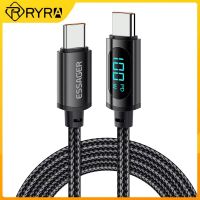 Rhra 100W USB C ไปยังสาย5A PD ชาร์จเร็วสำหรับ Huawei Samsung Xiaomi S22 Poco F3แล็ปท็อป IPad สายข้อมูล