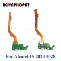 Novaphopat สำหรับ Alcatel 1S 2020 5028 5028D 5028Y ปลั๊กช่องเสียบชาร์จแท่นชาร์ท USB แผงไมค์ไมโครโฟนหลักเฟล็กซ์