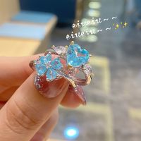[COD] 2022 temperament and fashion new four-leaf clover open ring simple personality love index finger net red