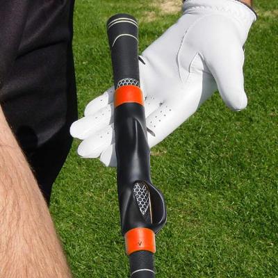 ：“{—— New Golf Grip Training Aid Golf Club Handle For Swing Grip Training Hand Practice Aid Golf Swing Trainer Accessory For Beginner