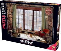 จิ๊กซอว์ Anatolian - Window Cats  1000 piece  (ของแท้  มีสินค้าพร้อมส่ง)