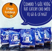 COMBO 5 GÓI 400G Hạt catchy cho mèo trưởng thành vị gà cá ngừ
