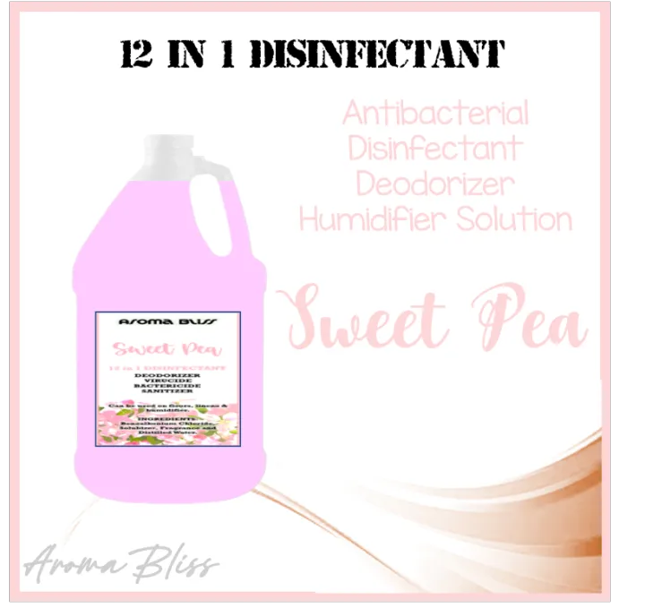 SWEET PEA B&B 1 GALLON 12 IN 1 DISINFECTANT / HUMIDIFIER SOLUTION