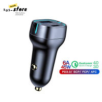 USB Car Charger Quick Charge หัวชาร์จรถยนต Dual USB อะแดปเตอร์ชาร์จไฟรถยนต 5A ประเภท C PD QC Fast ของแท้ สำหรับ iPhone13 12 11 7 8 6 Xiaomi oppo SAMSUNG huawei vivo S21 S20 S10 S9