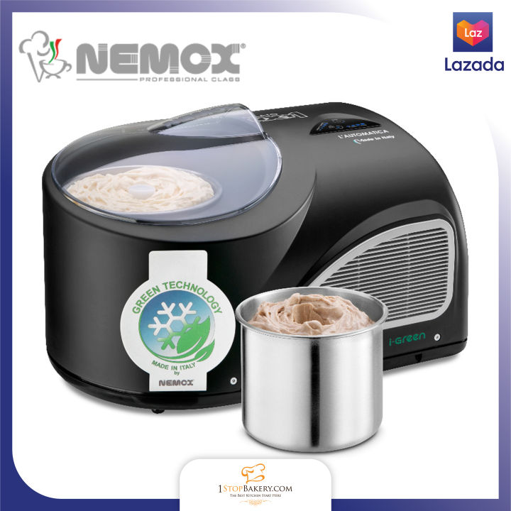 nemox-italy-gelato-ice-cream-amp-sorbet-maker-nxt1-automatic-i-green-150w-เครื่องเจลโต