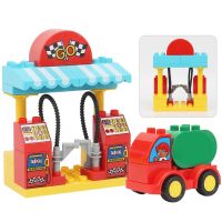 Big Building Blocks Filling Station Suit Accessories Large Compatible Bricks Kids DIY Loose Creativity Assembly Toys Party Gifts Building Sets