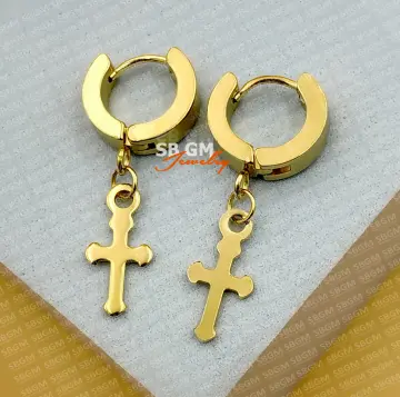 Qoo10 - 【G-Dragon】 Slim Cross Earring 