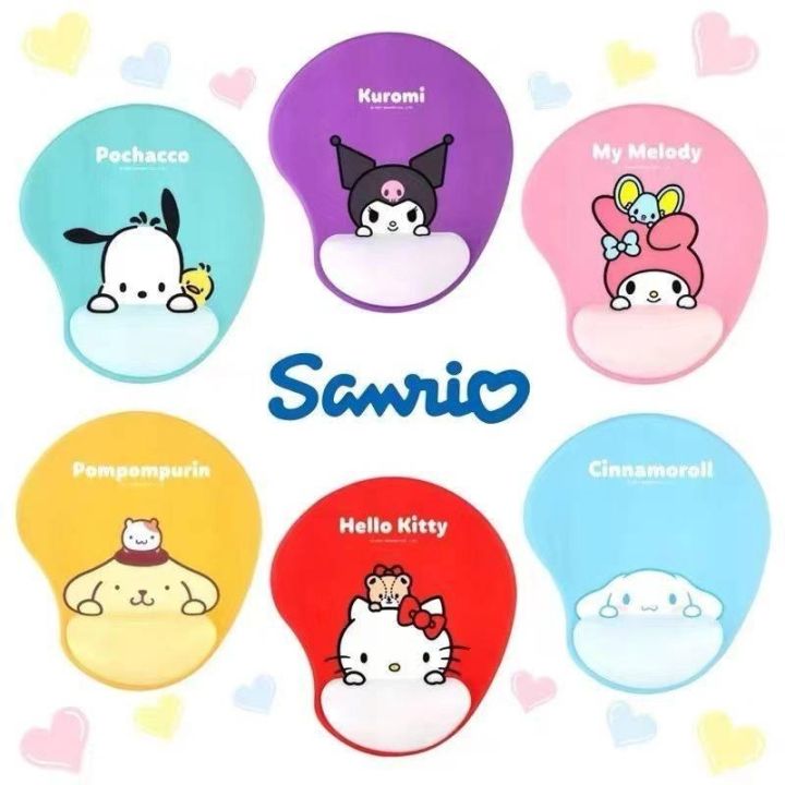 แผ่นรองเม้าส์-sanrio-character-ที่รองเม้าส์-แบบมีที่รองข้อมือ-ใช้งานสะดวก-มาใหม่-สุดน่ารัก-งานชนช็อป-ขนาด-21-25-cm