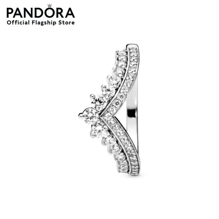 pandora-silver-princess-wishbone-ring-เครื่องประดับ-แหวน-แหวนเงิน-สีเงิน-แหวนสีเงิน-แหวนเพชร-แหวนแพนดอร่า-แพนดอร่า