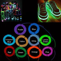 Johome 3 Meter LED Flexible Neon Light Raya / Christmas Glow El Wire Kabel Led Neon Tarian Krismas Parti Diy pakaian Pakaian Bercahaya Kereta Hiasan C