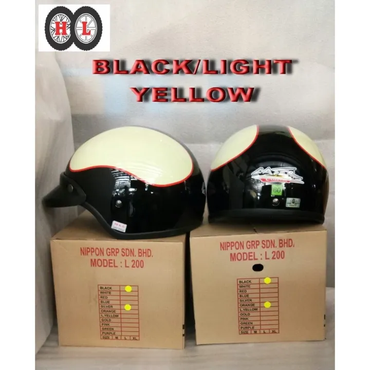 The new 2022 Helmet Half LASER CLASSIC 2 TONE COLOR HELMET (3 BUTTON