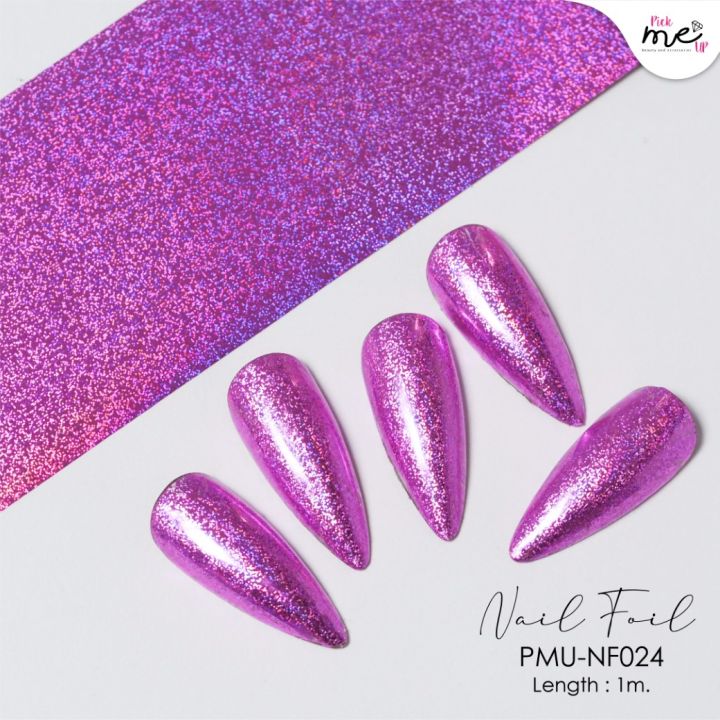 Nail Foil ฟอยล์ติดเล็บ Pink NF024