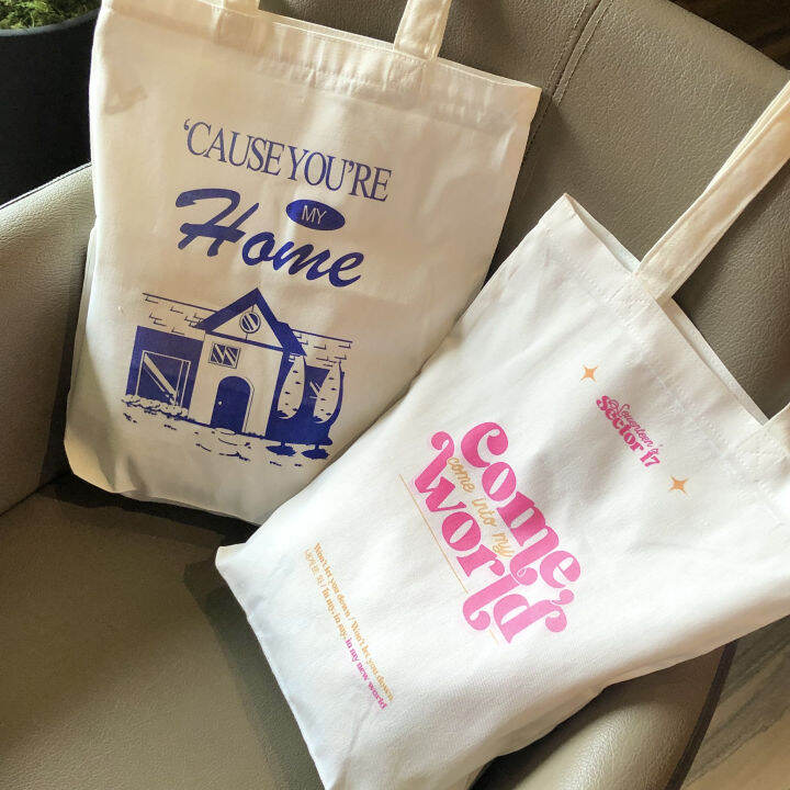 KPOP Inspired Canvas Tote Bags Lazada PH