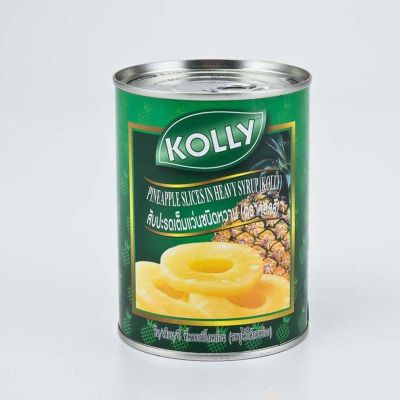 สินค้ามาใหม่! โคลลี่ สับปะรดแว่นในน้ำเชื่อม 565 กรัม x 3 กระป๋อง Kolly Pineapple Slices 565 g x 3 Cans ล็อตใหม่มาล่าสุด สินค้าสด มีเก็บเงินปลายทาง