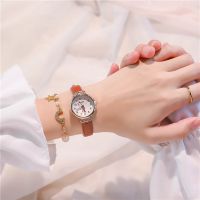 【Hot Sale】 Small dial watch female and thin belt high school students white simple fashion niche exquisite temperament quartz