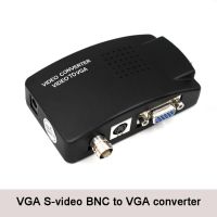 AOROU ตัวแปลงวิดีโอ BNC เป็น VGA Converter BNC แปลงสัญญาณ VGA กล่องไปยังตัวแปลงวีจีเอ BNC คุณภาพรูปภาพคมชัดสะดวก