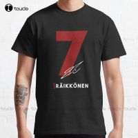 New Kimi Raikkonen Classic T-Shirt Dad Shirt Cotton Unisex Tee Shirt Custom Aldult Teen Unisex Digital Printing Tee Shirts