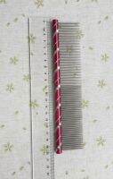 4pcslot 20CM Stainless steel colorized hairdressing pet comb 20*3.4