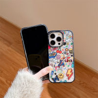 《KIKI》Case.tify impact Phone case for iphone 14 14plus 14pro 14promax 13 13pro 13promax Funny doodles of cute cartoon toys shock-proof air cushion phone case 12 12pro 12promax 11 2023 New Design HD transparent Phone case for girl ins popular