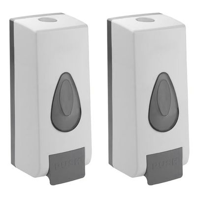 2X Manual Soap and Hand Dispenser for Commercial or Residential Use Good ForLotion, Gel, Wall Mounted, 600Ml