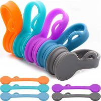 Magnetic Cable Clips Magnetic Cable Organizers Twist Ties Earbuds Cords Winder USB Cable Manager Bookmark Clips 3 Colors