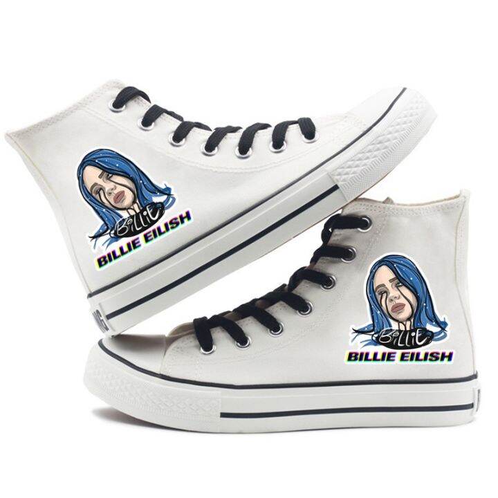 singer-billie-eilish-canvas-shoes-men-women-korean-version-breathable-couple