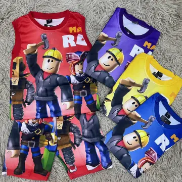 Children's terno jersey Jerseys sweatshirt unisex Roblox T-shirt for Kids  Game Cartoon Printed Shirts 17002