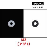 20ชิ้น Din125 M2 Iso7089 M2.5 M3 M4 M5 M6 M8 M10ขาวไนลอนพลาสติกสีดำเครื่องซักผ้าชุบแบน Spacer ตัวล้างซีลแหวนปะเก็น