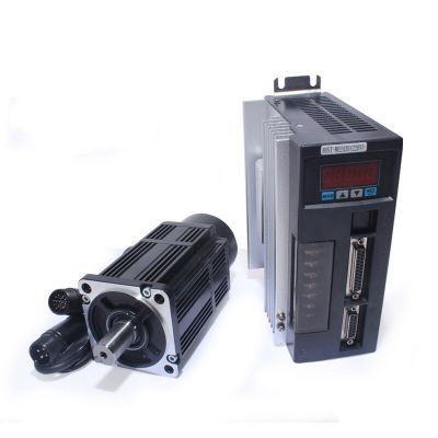 เครื่อง AC Servo Motor 80ST-M02430แบบเฟสเดียว2.39N 220V 750W 3000รอบต่อนาทีพร้อมคนขับ