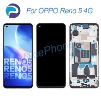 สำหรับ OPPO Reno หน้าจอ LCD 5 4G + แสดงการกำหนดตำแหน่งการสัมผัส2400*1080 CPH2159จอแสดงหน้าจอ LCD Reno 5 4G