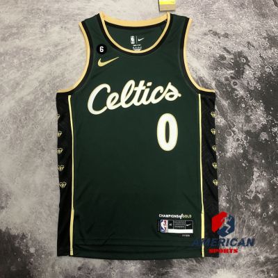 Mens 2023NBA Boston Celtics Jayson Tatum Green 2023 Basketball Jersey City Edition