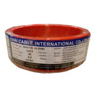 "^สินค้าขายดี^"Global Cable สายไฟ THW IEC01 1x2.5 30เมตร สีแดง"__/\__"