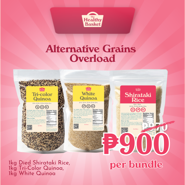 Healthy Basket Alternative Grains Overload (Shirataki Rice + TriColor Quinoa + White Quinoa