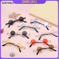 GMKUKU แว่นกันแดดป้องกันรังสี วินเทจ เฉดสีปั่นจักรยาน สำหรับผู้หญิงและผู้ชาย แฟชั่น เล็ก กรอบกลม กรองแสงยูวี แว่นตา แว่นกันแดดสำหรับเดินทาง