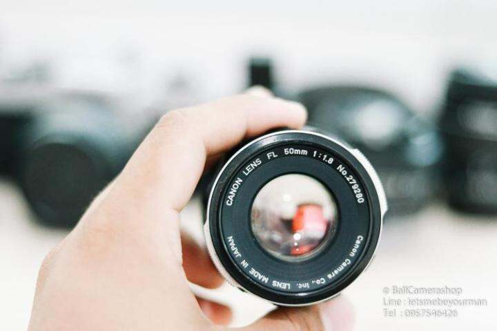 ขายเลนส์มือหมุน-canon-fl-50mm-f1-8-serial-279280-สามารถใส่กล้อง-sony-mirrorless-ได้เลย