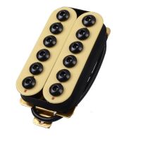 WK-Adjustable Metal Double Coil Electric Guitar Pickups Humbucker Punk Ivory