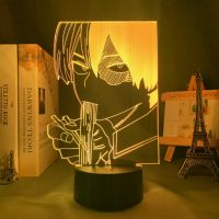 Anime Led Light My Hero Academia Shoto Todoroki Eat Noodle for Bedroom Decor Birthday Gift Nightlight Manga 3d Lamp MHA Ceiling Lights