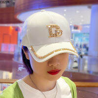 New Summer Diamonds Czapka Z Daszkiem Three-Dimensional Letter Sunshade Fashion Leisure Cotton Baseball Cap Casquette Luxe Hat