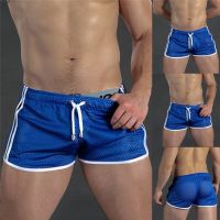 Summer Men Shorts Fitness Bodybuilding Shorts Mens Mesh Breathable Quick Drying Fashion Casual Joggers Sportswear