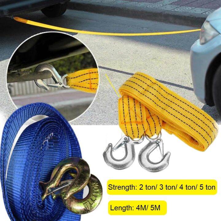 Heavy Duty Car Towing Strap Belt Rope Rescue Rope 2 ton 3 ton 4 ton 5 ...