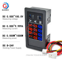 1000W 4ความแม่นยำสูงแบบดิจิตอลโวลต์มิเตอร์เครื่องทดสอบวัตต์มิเตอร์ Dc 100V จอแสดงผล Lcd 10a แรงดันไฟฟ้าปัจจุบัน