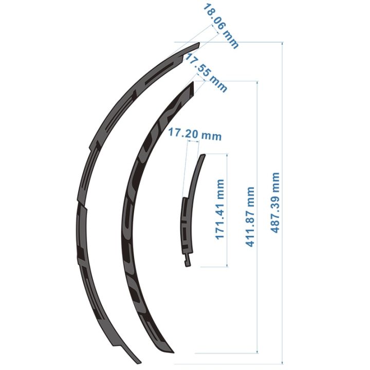 สติ๊กเกอร์แต่งล้อ-c17-40c-ความเร็วจักรยานเสือหมอบปีนเขาสติกเกอร์แต่งล้อมอเตอร์ไซค์สติ๊กเกอร์จักรยานถนนสำหรับสองล้อ