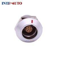 ℡ 7 pins Water-vacuum receptacle IP68 electronic circular push pull self latching connectorZGG.2K.307