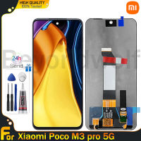 Beyondwolf ต้นฉบับสำหรับ Xiaomi Poco M3 Pro 5G จอแสดงผล LCD แบบสัมผัสหน้าจอ Digitizer ประกอบสำหรับ Xiaomi Poco M3 Pro 5G M2103K19PG M2103K19PI M2103K19PY LCD อะไหล่ซ่อม