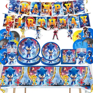 Theme Birthday Party Decoration Supplies Cartoon Hedgehog Sonic
