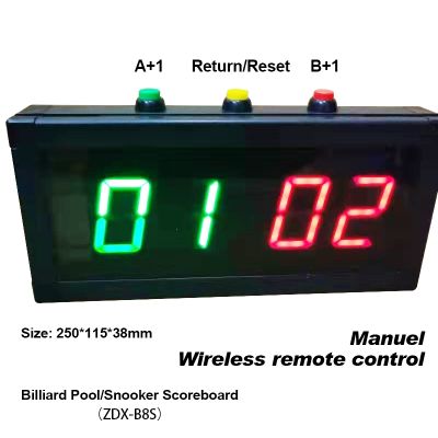 【YF】 Digital Number Billiard Pool Sport Game Wireless Electronic Scoreboard