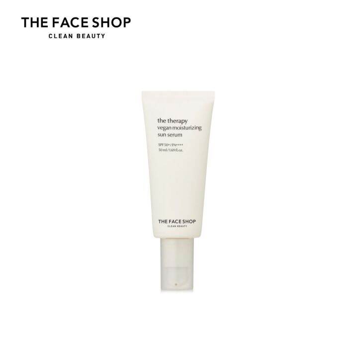 The Face Shop The Therapy Vegan Moisturizing Sun Serum Spf50+ Pa ...