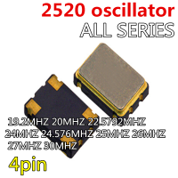 2pcs 2520 4Pin oscillator 2.5x2.0mm Crystal oscillator 19.2MHZ 20MHZ 22.5792MHZ 24MHZ 24.576MHz 25MHz 26MHz 27MHz 30MHz