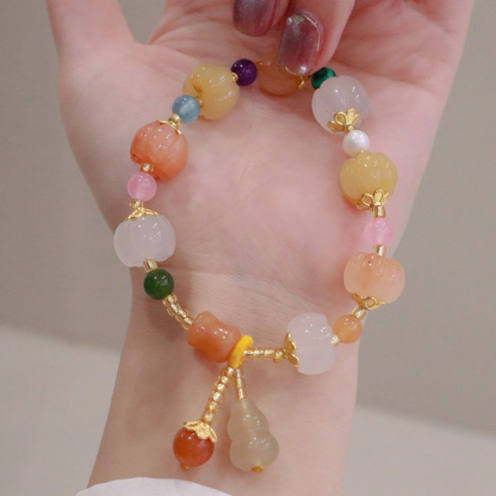 xinjiang-สร้อยข้อมือหยกทองใหม่-drum-bead-pumpkin-bead-bracelet-สร้อยข้อมือหยกสีเหลืองสำหรับผู้หญิง-5xfh