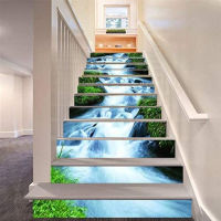 Wall Sticker 6 Pcs FloorSticker Self Adhesive Stair Sticker for Wall Decor Home